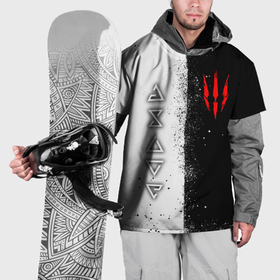 Накидка на куртку 3D с принтом Ведьмак   знаки в Тюмени, 100% полиэстер |  | Тематика изображения на принте: 