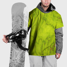 Накидка на куртку 3D с принтом Abstraction green marble в Белгороде, 100% полиэстер |  | 