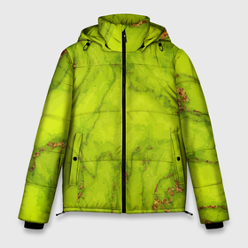 Мужская зимняя куртка 3D с принтом Abstraction green marble в Белгороде, верх — 100% полиэстер; подкладка — 100% полиэстер; утеплитель — 100% полиэстер | длина ниже бедра, свободный силуэт Оверсайз. Есть воротник-стойка, отстегивающийся капюшон и ветрозащитная планка. 

Боковые карманы с листочкой на кнопках и внутренний карман на молнии. | Тематика изображения на принте: 
