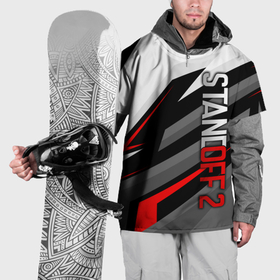 Накидка на куртку 3D с принтом Standoff 2   красный спорт в Кировске, 100% полиэстер |  | Тематика изображения на принте: 