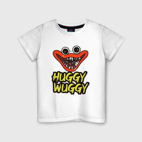Детская футболка хлопок с принтом Радостный Хагги Вагги в Тюмени, 100% хлопок | круглый вырез горловины, полуприлегающий силуэт, длина до линии бедер | 