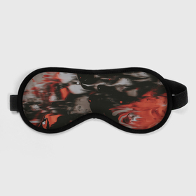 Маска для сна 3D с принтом Чёрные и красные волны в Рязани, внешний слой — 100% полиэфир, внутренний слой — 100% хлопок, между ними — поролон |  | Тематика изображения на принте: 