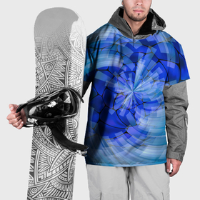 Накидка на куртку 3D с принтом Геометрическое цунами в Екатеринбурге, 100% полиэстер |  | 