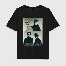 Мужская футболка хлопок Oversize с принтом Depeche Mode   Music for the Masses в Санкт-Петербурге, 100% хлопок | свободный крой, круглый ворот, “спинка” длиннее передней части | 