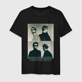 Мужская футболка хлопок с принтом Depeche Mode   Music for the Masses в Екатеринбурге, 100% хлопок | прямой крой, круглый вырез горловины, длина до линии бедер, слегка спущенное плечо. | Тематика изображения на принте: 