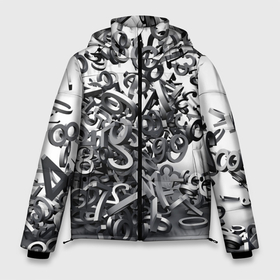 Мужская зимняя куртка 3D с принтом Цифровой хаус в Екатеринбурге, верх — 100% полиэстер; подкладка — 100% полиэстер; утеплитель — 100% полиэстер | длина ниже бедра, свободный силуэт Оверсайз. Есть воротник-стойка, отстегивающийся капюшон и ветрозащитная планка. 

Боковые карманы с листочкой на кнопках и внутренний карман на молнии. | Тематика изображения на принте: 
