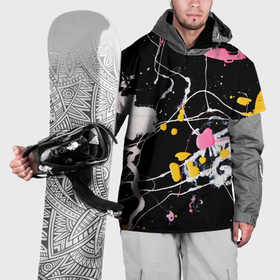 Накидка на куртку 3D с принтом Композиция из пятен красок в Курске, 100% полиэстер |  | 