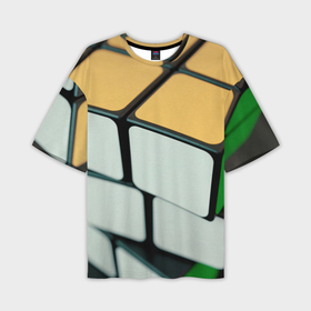 Мужская футболка oversize 3D с принтом Фото Кубика Рубика в Курске,  |  | Тематика изображения на принте: 