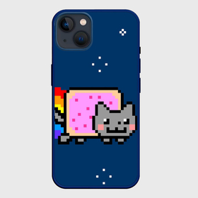 Чехол для iPhone 14 Plus с принтом В стиле Nyan Cat в Тюмени,  |  | Тематика изображения на принте: 