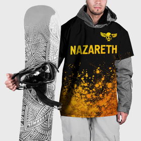 Накидка на куртку 3D с принтом Nazareth   gold gradient: символ сверху в Петрозаводске, 100% полиэстер |  | Тематика изображения на принте: 