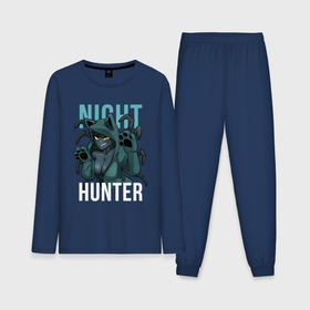 Мужская пижама с лонгсливом хлопок с принтом Pathfinder night hunter в Тюмени,  |  | 