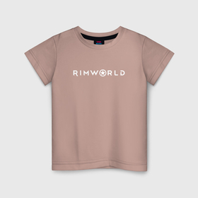 Светящаяся детская футболка с принтом RimWorld логотип в Кировске,  |  | 