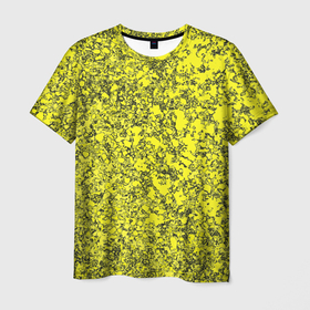 Мужская футболка 3D с принтом Желтый кислота в Белгороде, 100% полиэфир | прямой крой, круглый вырез горловины, длина до линии бедер | Тематика изображения на принте: 