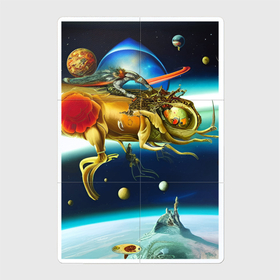 Магнитный плакат 2Х3 с принтом Рождение Сальвадора Дали   фантазия от нейросети в Петрозаводске, Полимерный материал с магнитным слоем | 6 деталей размером 9*9 см | Тематика изображения на принте: 