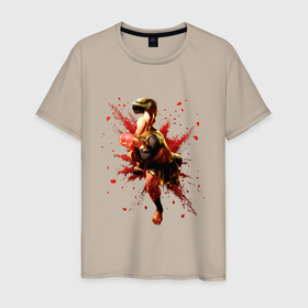 Мужская футболка хлопок с принтом Street Fighter 6 Marisa в Тюмени, 100% хлопок | прямой крой, круглый вырез горловины, длина до линии бедер, слегка спущенное плечо. | Тематика изображения на принте: 