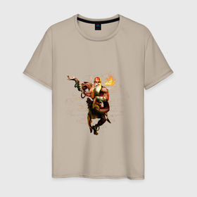 Мужская футболка хлопок с принтом Street Fighter 6 Dhalsim в Тюмени, 100% хлопок | прямой крой, круглый вырез горловины, длина до линии бедер, слегка спущенное плечо. | Тематика изображения на принте: 