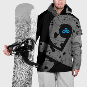 Накидка на куртку 3D с принтом Форма Cloud 9 black в Тюмени, 100% полиэстер |  | Тематика изображения на принте: 