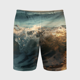 Мужские шорты спортивные с принтом Море: арт нейросети ,  |  | 
