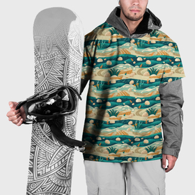 Накидка на куртку 3D с принтом пляж паттерн в Екатеринбурге, 100% полиэстер |  | 