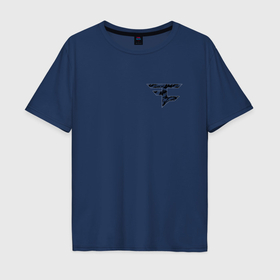Мужская футболка хлопок Oversize с принтом Faze хаки в Тюмени, 100% хлопок | свободный крой, круглый ворот, “спинка” длиннее передней части | Тематика изображения на принте: 