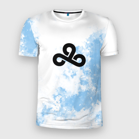 Мужская футболка 3D Slim с принтом Cloud9 Облачный в Санкт-Петербурге, 100% полиэстер с улучшенными характеристиками | приталенный силуэт, круглая горловина, широкие плечи, сужается к линии бедра | 