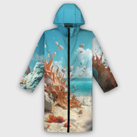 Мужской дождевик 3D с принтом Фэнтази пляж в Тюмени,  |  | Тематика изображения на принте: 