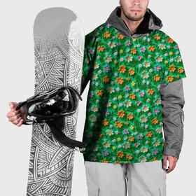 Накидка на куртку 3D с принтом Объемные летние цветы в Екатеринбурге, 100% полиэстер |  | 