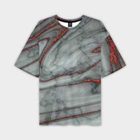 Мужская футболка oversize 3D с принтом Grey style pattern в Петрозаводске,  |  | 