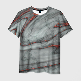 Мужская футболка 3D с принтом Grey style pattern в Петрозаводске, 100% полиэфир | прямой крой, круглый вырез горловины, длина до линии бедер | Тематика изображения на принте: 