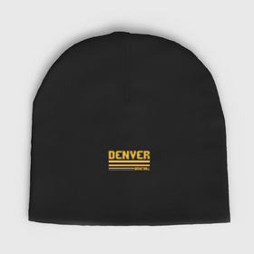 Мужская шапка демисезонная с принтом Basketball Denver в Курске,  |  | Тематика изображения на принте: 