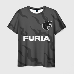 Мужская футболка 3D с принтом Форма Furia в Екатеринбурге, 100% полиэфир | прямой крой, круглый вырез горловины, длина до линии бедер | 