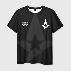 Мужская футболка 3D с принтом Форма Astralis black в Курске, 100% полиэфир | прямой крой, круглый вырез горловины, длина до линии бедер | 