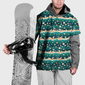 Накидка на куртку 3D с принтом Море и ракушки в Петрозаводске, 100% полиэстер |  | Тематика изображения на принте: 