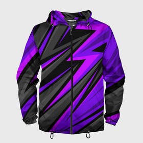 Мужская ветровка 3D с принтом Спорт униформа   пурпурный в Санкт-Петербурге, 100% полиэстер | подол и капюшон оформлены резинкой с фиксаторами, два кармана без застежек по бокам, один потайной карман на груди | 