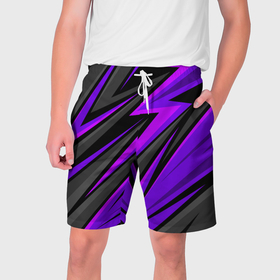 Мужские шорты 3D с принтом Спорт униформа   пурпурный в Курске,  полиэстер 100% | прямой крой, два кармана без застежек по бокам. Мягкая трикотажная резинка на поясе, внутри которой широкие завязки. Длина чуть выше колен | 