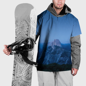 Накидка на куртку 3D с принтом Звёздное небо и ночные скалы в Тюмени, 100% полиэстер |  | 