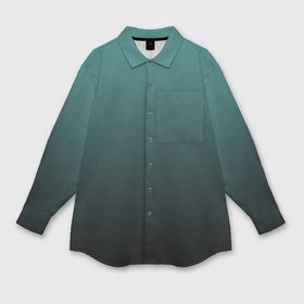 Мужская рубашка oversize 3D с принтом Градиент зелено черный ,  |  | Тематика изображения на принте: 