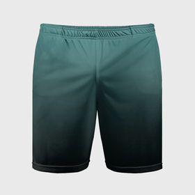 Мужские шорты спортивные с принтом Градиент зелено черный ,  |  | 