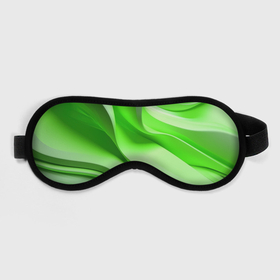 Маска для сна 3D с принтом Светлые зеленые волны в Санкт-Петербурге, внешний слой — 100% полиэфир, внутренний слой — 100% хлопок, между ними — поролон |  | 