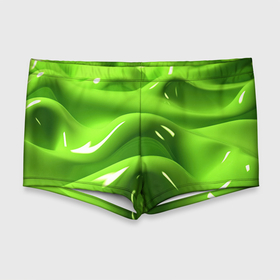Мужские купальные плавки 3D с принтом Зеленая слизь в Кировске, Полиэстер 85%, Спандекс 15% |  | Тематика изображения на принте: 