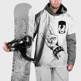 Накидка на куртку 3D с принтом David Bowie и рок символ в Тюмени, 100% полиэстер |  | Тематика изображения на принте: 