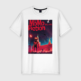Мужская футболка хлопок Slim с принтом MoMo   зомби апокалипсис на Красной площади в Москве в Курске, 92% хлопок, 8% лайкра | приталенный силуэт, круглый вырез ворота, длина до линии бедра, короткий рукав | 