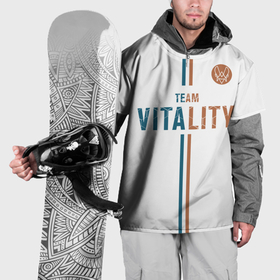 Накидка на куртку 3D с принтом Форма Team Vitality white в Ухте, 100% полиэстер |  | Тематика изображения на принте: 