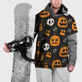 Накидка на куртку 3D с принтом Holiday halloween , 100% полиэстер |  | 