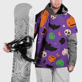 Накидка на куртку 3D с принтом Halloween style , 100% полиэстер |  | 