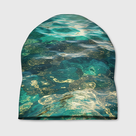 Шапка 3D Внутри океана: в Ухте, 100% полиэстер | универсальный размер, печать по всей поверхности изделия |