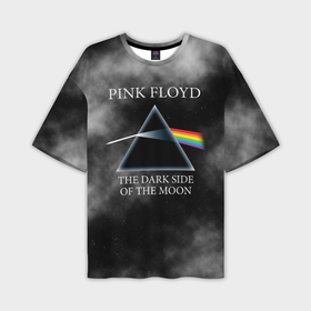 Мужская футболка oversize 3D с принтом Pink Floyd космос ,  |  | 