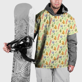 Накидка на куртку 3D с принтом Flower paradise в Курске, 100% полиэстер |  | 