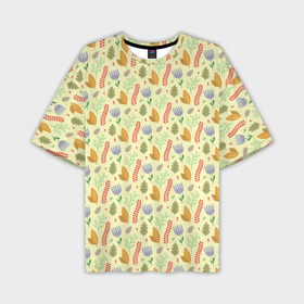 Мужская футболка oversize 3D с принтом Flower paradise ,  |  | 