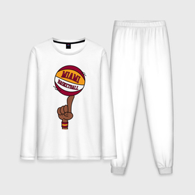 Мужская пижама с лонгсливом хлопок с принтом Miami Heat baller в Кировске,  |  | 